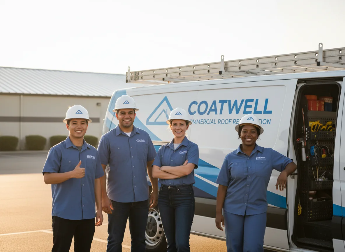 Commercial roof coating company in Floris, IA