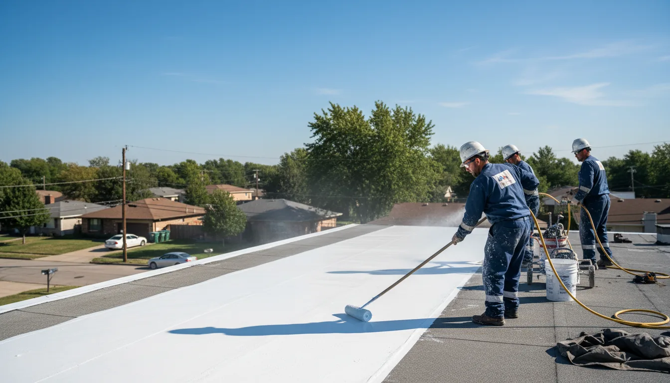 Commercial roof coating in Floris, IA near me
